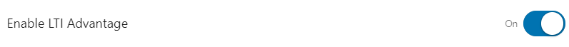 Enable LTI Advantage