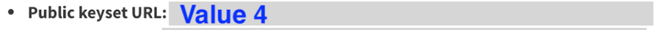 Public Keyset URL