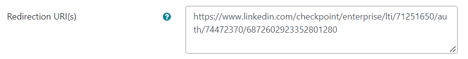 Redirection URI