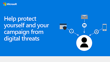 用于保护你并帮助保护你的竞选活动的信息图形的图像。