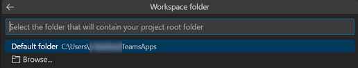  屏幕截图显示用于添加工作区文件夹的选项。