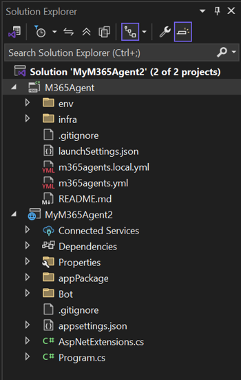 屏幕截图显示了新结构。