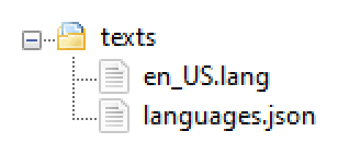 “texts”文件夹的文件结构
