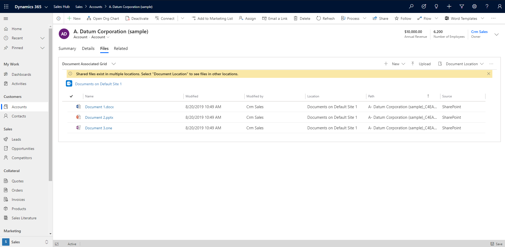 “文档文件”选项卡。