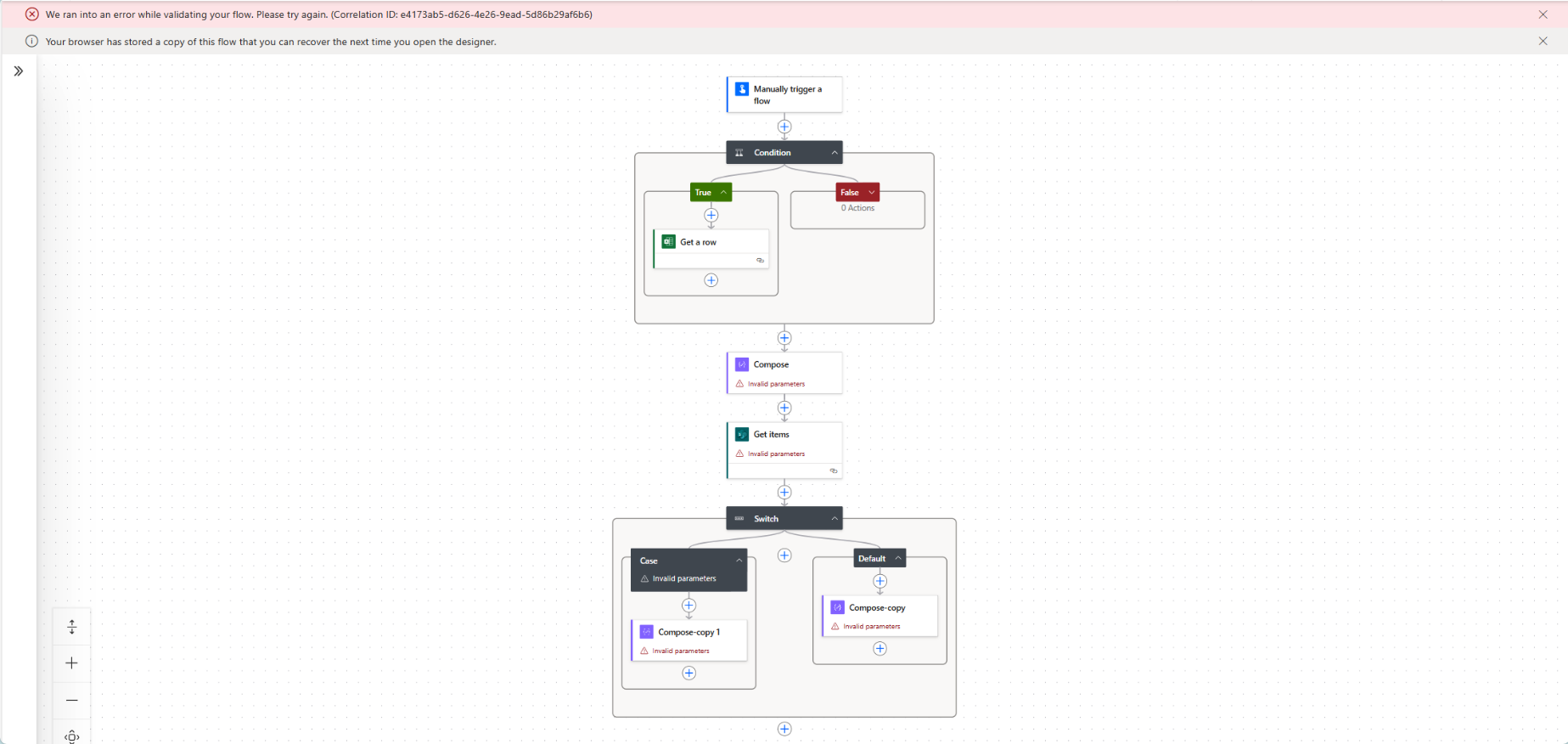 流上方的信息横幅的屏幕截图。
