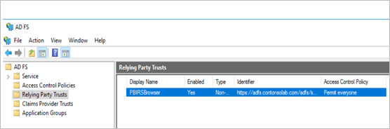 Relying party trusts