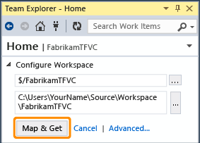 Map the workspace and get your code