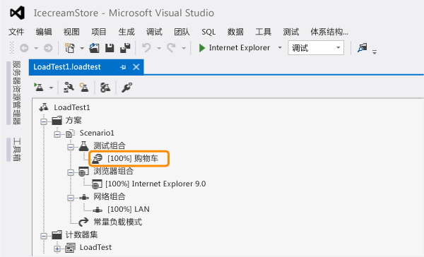 Load test editor