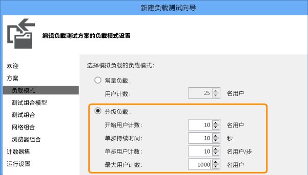 Configure the step pattern