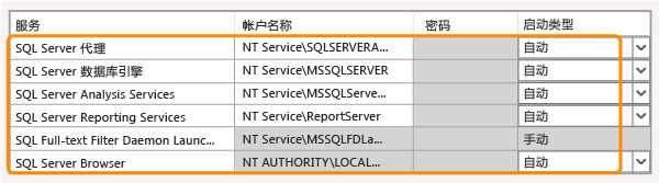 服务器配置（详细信息）