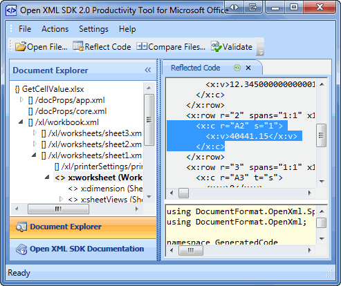 Open XML SDK 2.0 生产力工具