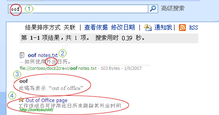 Office SharePoint Server 最终用户搜索