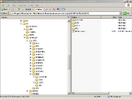 60 配置单元文件夹的 Web 服务器示例