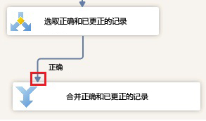 连接正确的以合并正确和已更正的记录