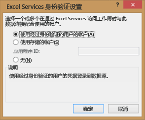 Excel Services 身份验证设置