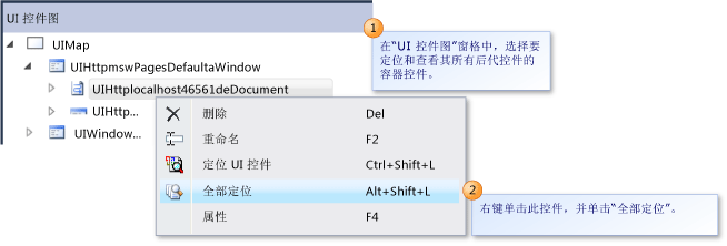 定位所有后代控件