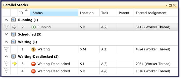 PDB_Walkthrough_12A Grouped stacks in Parallel Stacks window