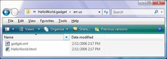 folder with files for the english-united states locale