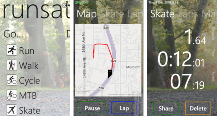 RunSat GPS Sports Tracker 应用