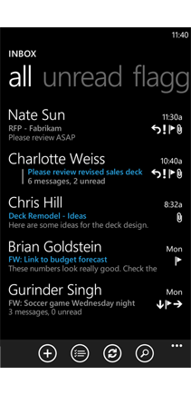 Windows Phone 应用：具有透视项目的透视控件