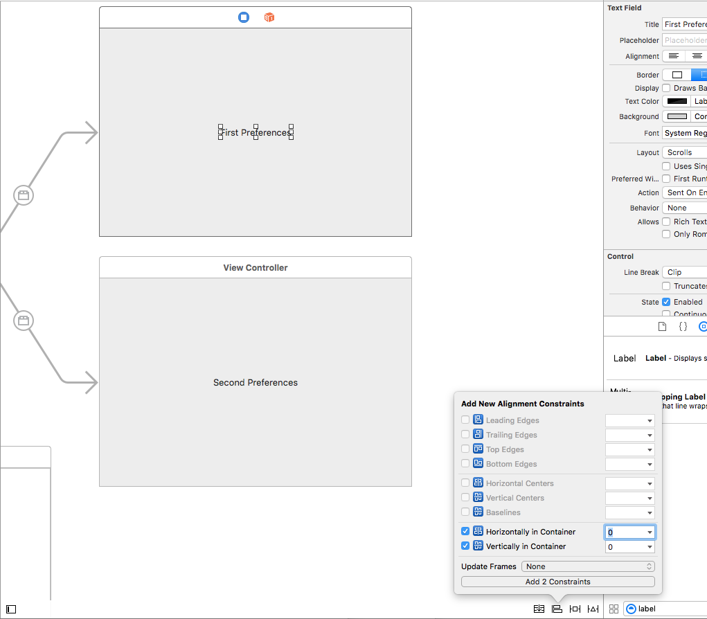 Setting the constraints