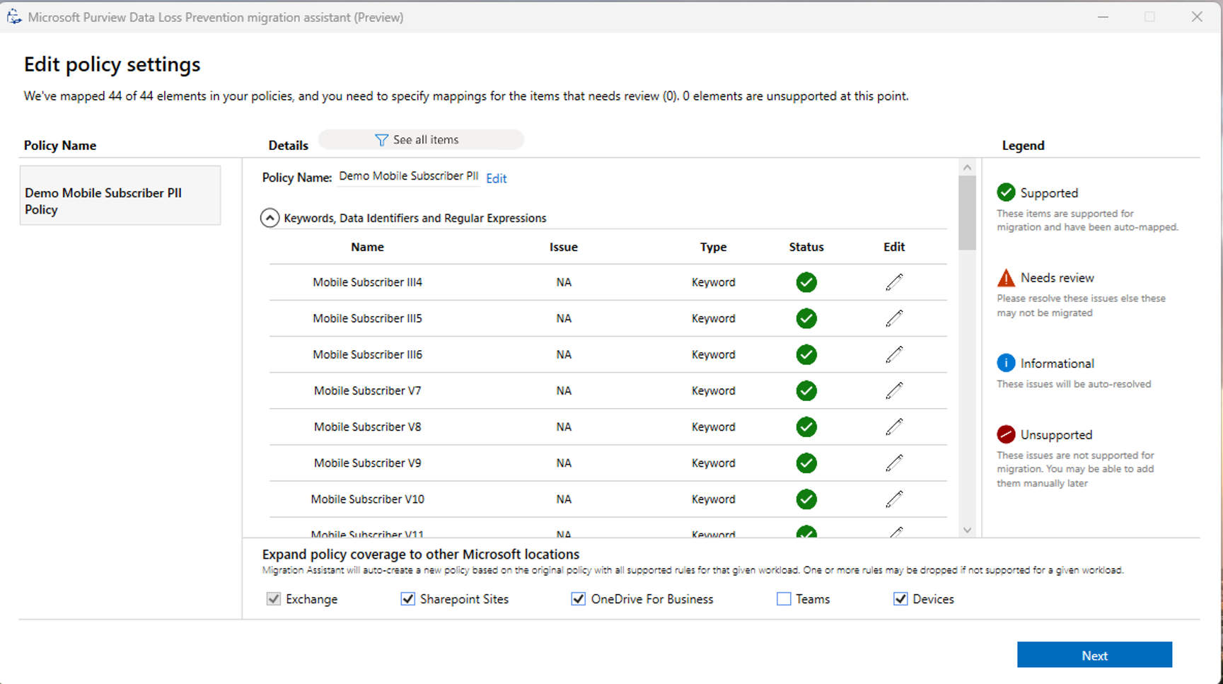 使用 Symantec 和 Forcepoint 的 Microsoft Purview 数据丢失防护迁移助手 Microsoft Learn