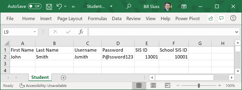 面向学生的 Csv。