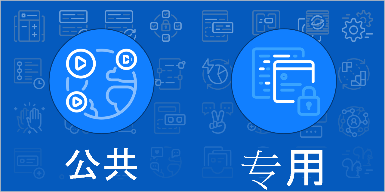 图示显示了操作的两个可见性选项：公共或专用。