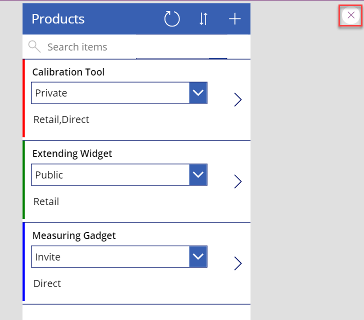 经过编辑的库的屏幕截图,其中突出显示关闭应用程序预览按钮。