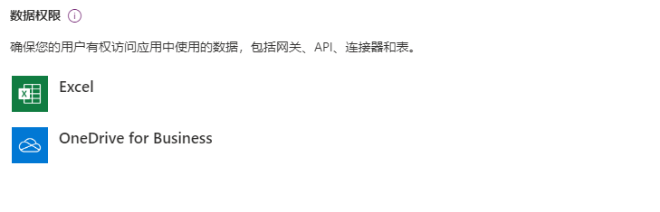 数据权限的屏幕截图。