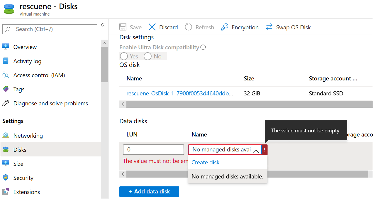 使用lvm 逻辑卷管理器 的chroot 恢复linux Vm Azure Vm Virtual Machines Microsoft Learn