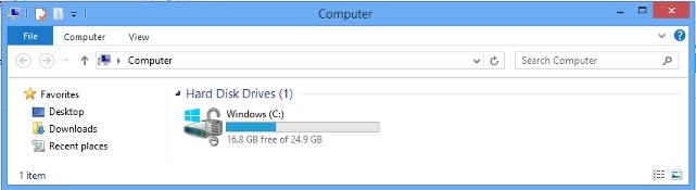 Windows 资源管理器中挂锁图标的屏幕截图。