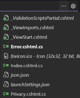 斜体中列出的不可见选项卡的屏幕截图。
