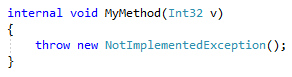 Generate method result C#