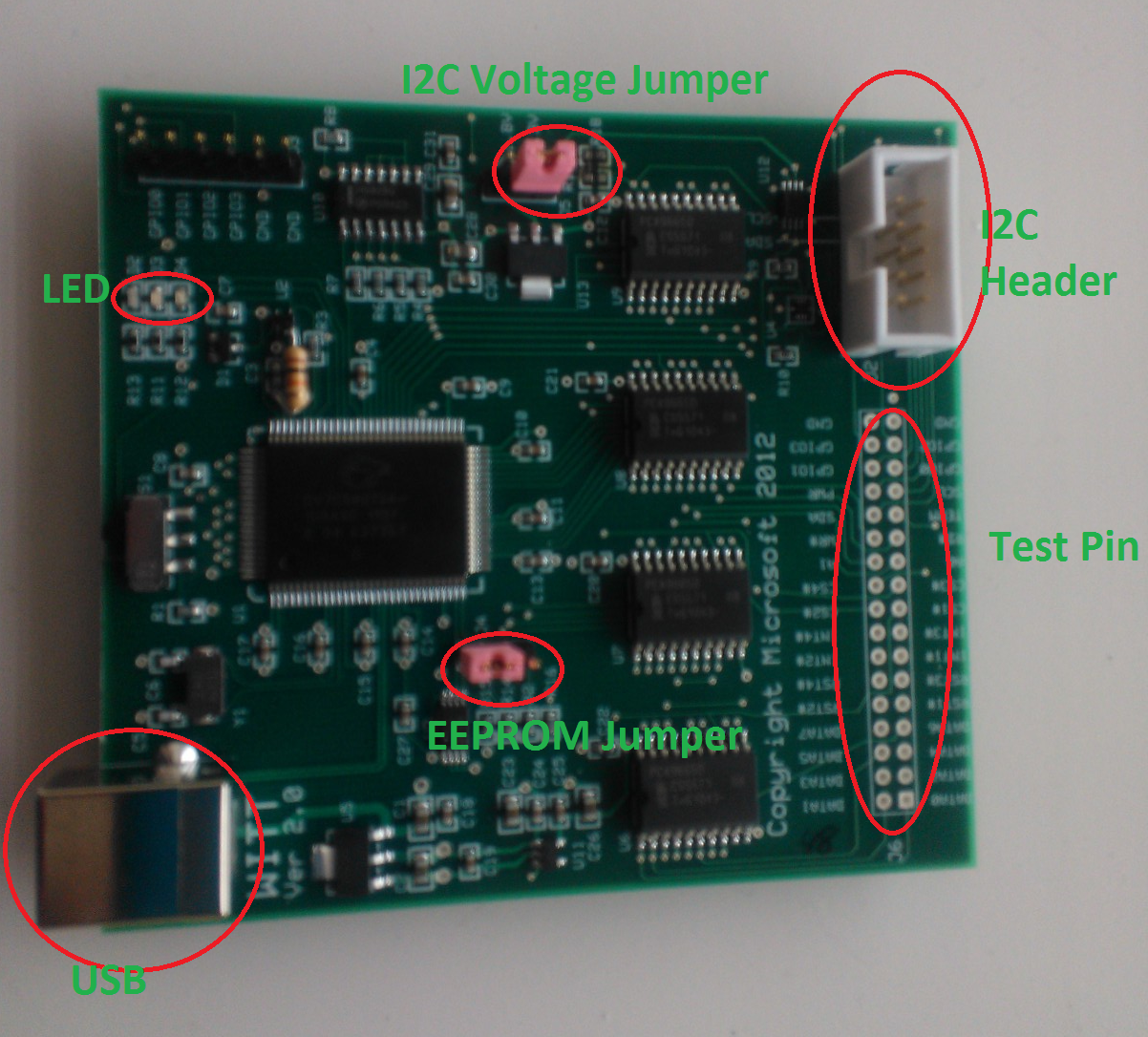 带有 i2c 标头的网络接口卡