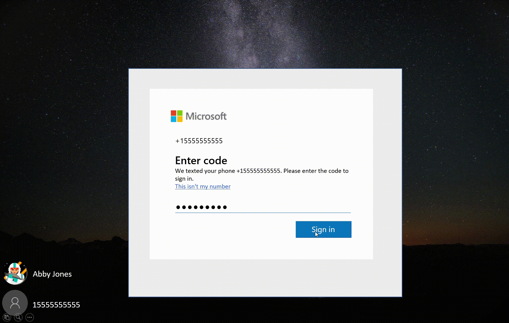 使用无密码 Microsoft 帐户登录到 Windows。