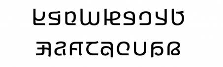 显示 Ebrima 字体的示例。