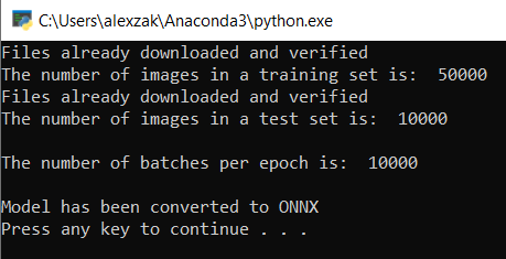 ONNX conversion process
