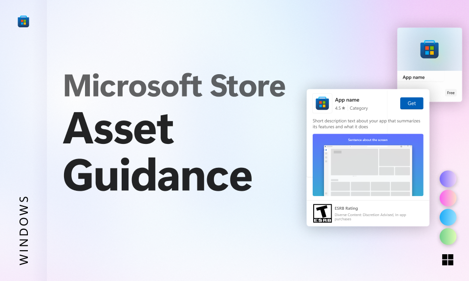 Microsoft应用商店资产指南工具包的封面图像