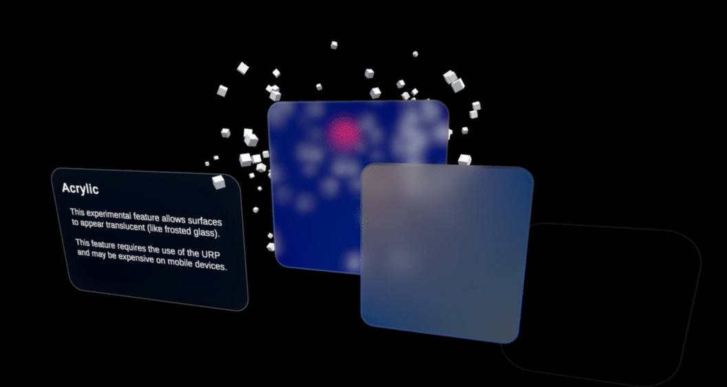 实时演示中的亚克力