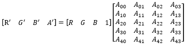 an example matrix definition.