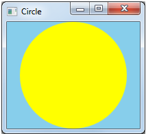圆形程序的屏幕截图。