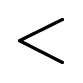 gesture in the shape of a chevron pointing left