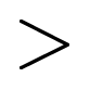 gesture in the shape of a chevron pointing right