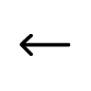 left-pointing arrow