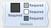 四个按钮中型定义模板的图片。