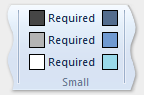六个按钮-二列小型定义模板的图片。