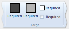 三buttonsandonecheckbox 大型定义模板的图片。
