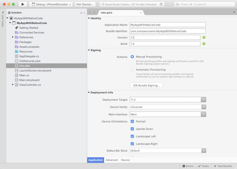 Editing Info.list Editing Info.plist