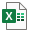 設定下載內容的 Excel 圖示。